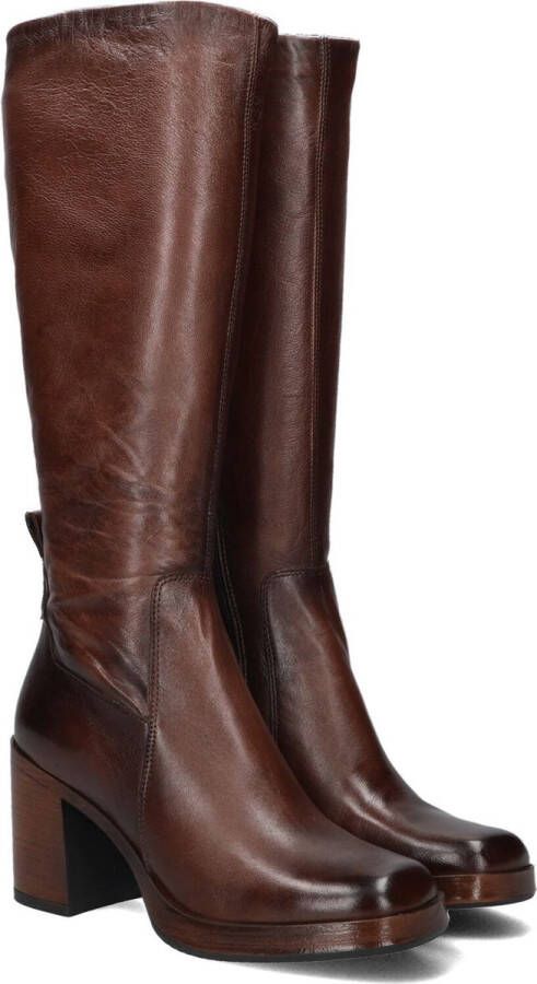 Omoda Mica High Laarzen Leer Dames Bruin