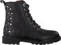 Omoda Om120554 Veterboots Laarzen Met Veters Meisjes Zwart - Thumbnail 2