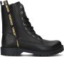 Omoda Om122782 Veterboots Laarzen Met Veters Meisjes Kids Zwart - Thumbnail 2