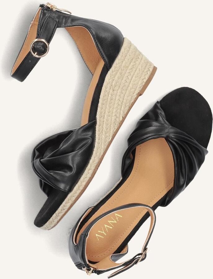 Omoda 0577-5 Espadrilles Zomer Schoenen Dames Zwart - Foto 2