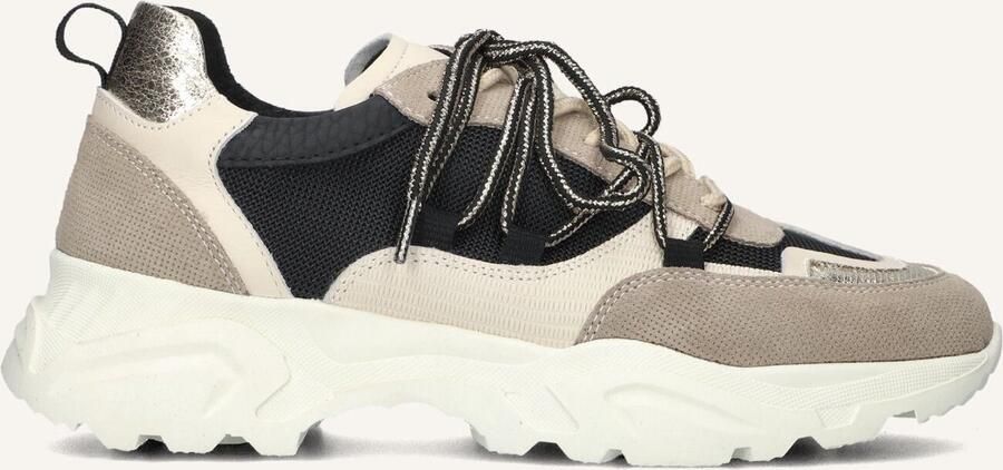 Omoda Beige Lage Sneakers met Chunky Zool