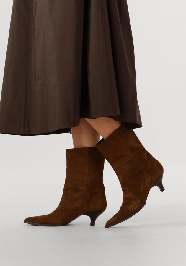 Omoda Bruin Suède Enkellaarsjes Av254