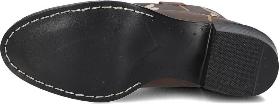 Omoda Bootstock Hearts Mocca Cowboylaarzen Tieners Bruin Leer - Foto 3