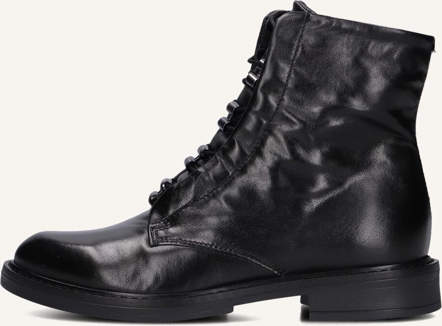 Omoda Zwarte leren veterschoenen - Foto 3
