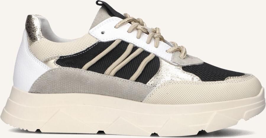 Omoda Beige Chunky Sole Low-Top Sneakers