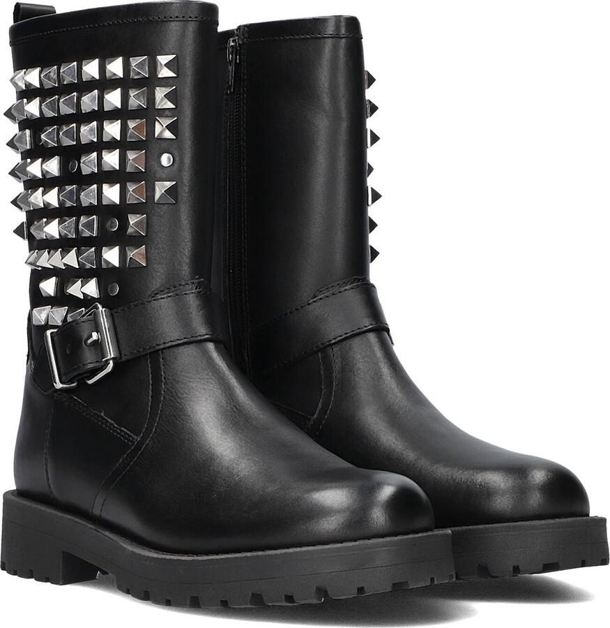Omoda Stijlvolle Biker Boots met Zilveren Details
