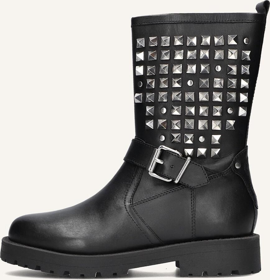 Omoda Stijlvolle Biker Boots met Zilveren Details