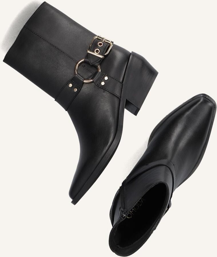 Omoda Mexi-14 Enkellaarsjes Enkelboots met rits Dames Zwart - Foto 4