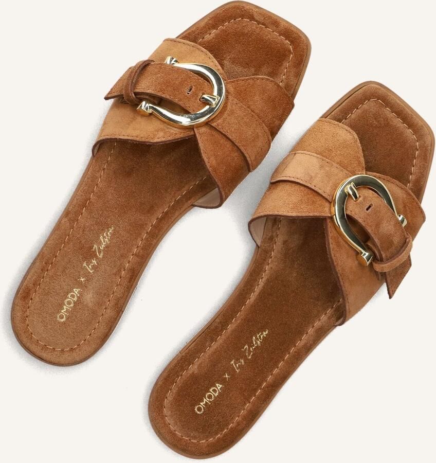 Omoda X Iris Oller Slippers Dames Cognac