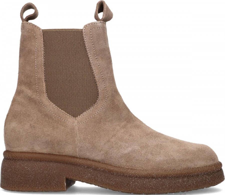 Omoda P21208 Chelsea boots Enkellaarsjes Dames Camel - Schoenen.nl