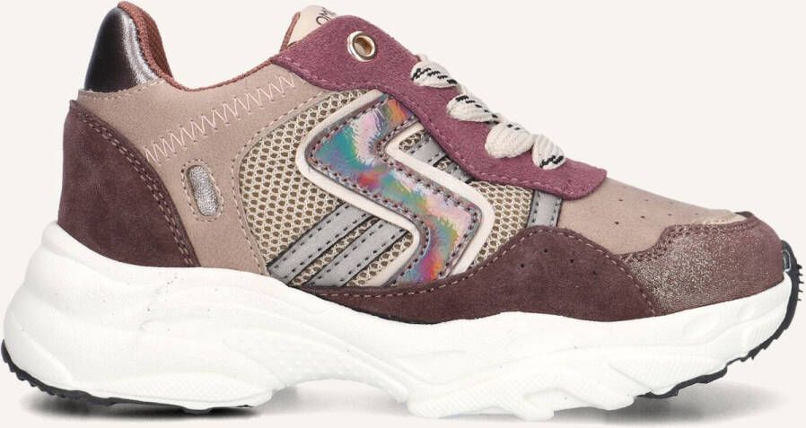 Omoda Shell Steps Sneakers Meisjes Bruin