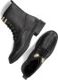 Omoda Tirza-26 Veterboots Laarzen Met Veters Dames Zwart - Thumbnail 2