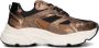 Omoda Tokio-08 Sneakers Leren Sneaker Dames Brons - Thumbnail 1