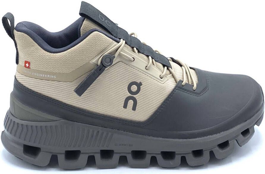 ON Running Cloud Hi Wandelschoenen Dames Zandbruin Donkergrijs