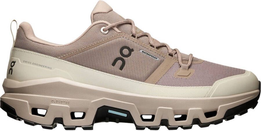 ON Cloudrock Low WP Wandelsneakers heren Beige 42+