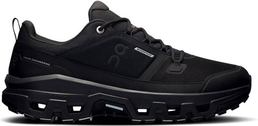 ON Cloudrock Low WP Wandelschoen Heren waterdichte lage wandelschoenen Black
