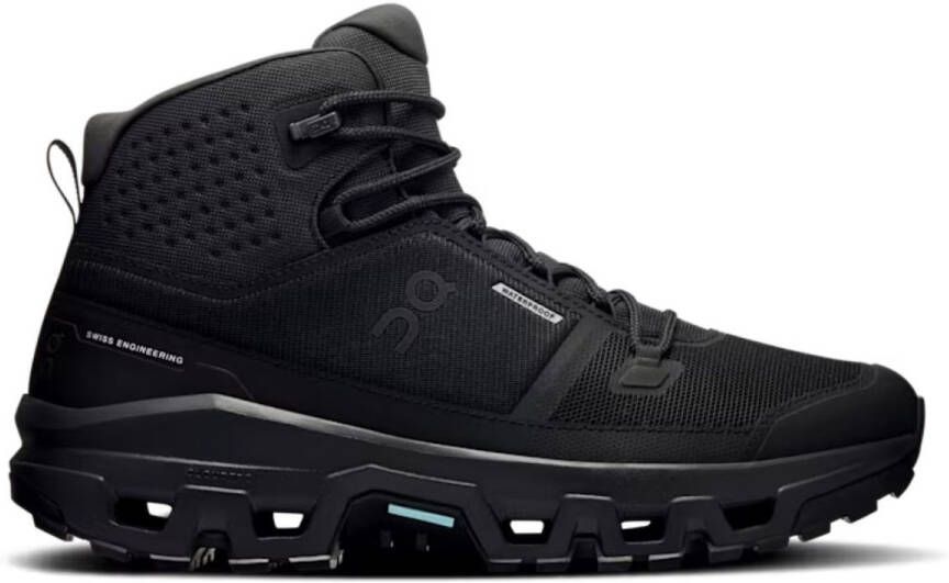ON Cloudrock Mid WP Wandelsneakers heren Zwart 42+