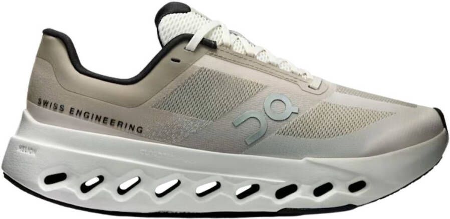 On Cloudsurfer Next Sneakers Beige Mesh Synthetisch