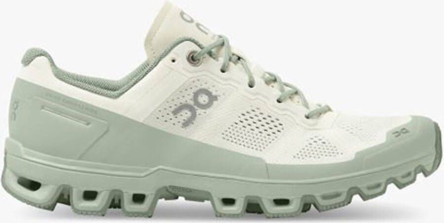 ON Running Cloudventure Trail Schoen Dames Wit Lichtgroen