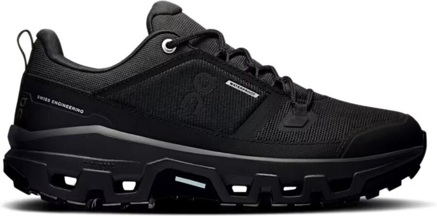 ON Running Cloudrock Low WP Wandelschoen Dames waterdichte lage wandelschoenen Black