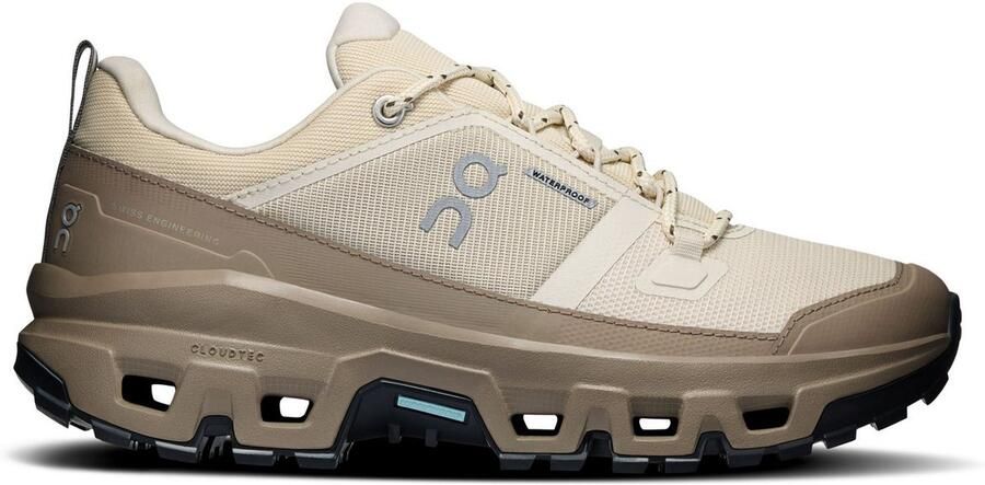 On Women's Cloudrock Low WP Wandelschoenen beige bruin