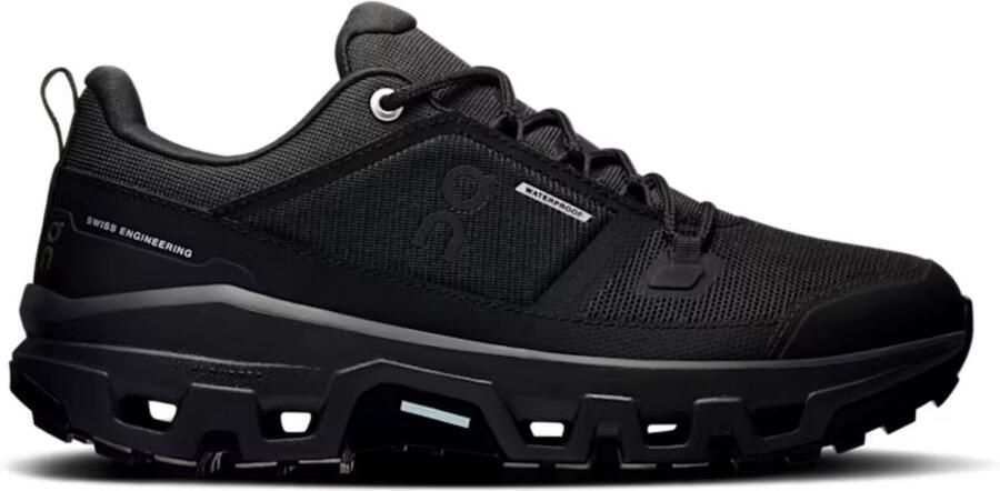 ON Running Cloudrock Low WP Wandelschoen Dames waterdichte lage wandelschoenen Black