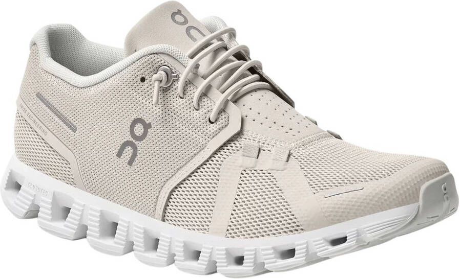 ON Running Cloud 5 Dames Hardloopschoenen Trainingsschoenen Running Schoenen Pearl-Wit