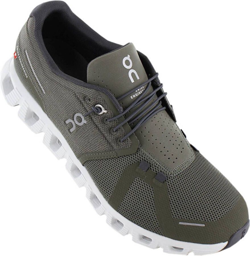 ON Running Cloud 5 Heren Hardloopschoenen Running schoenen Sneakers Olive-Groen