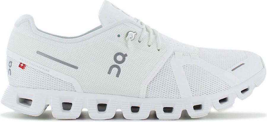 ON Running Cloud 5 Heren Sneakers Hardloopschoenen Schoenen Undyed-Wit