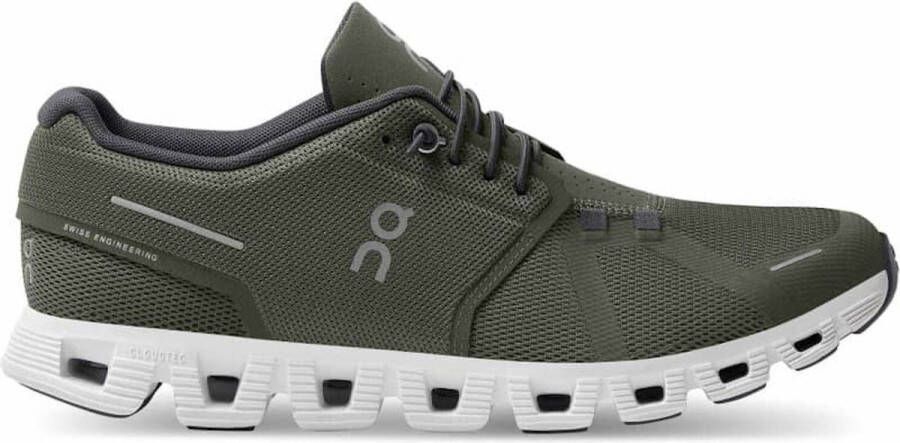 ON Running Cloud 5 Heren Hardloopschoenen Running schoenen Sneakers Olive-Groen