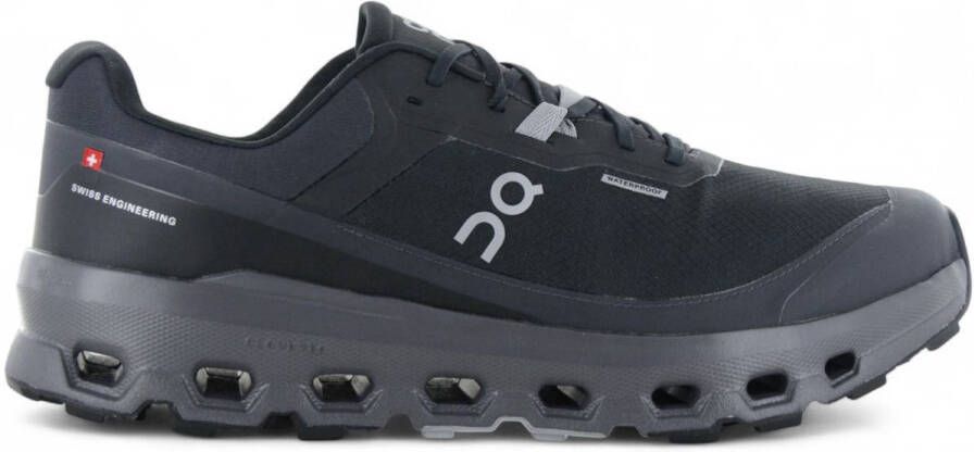 ON Running Zwarte waterdichte sneakers met Speedboard Plate Black
