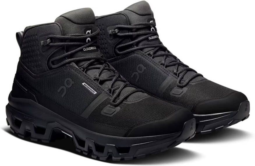 ON Cloudrock Mid WP Wandelschoen Heren waterdichte mid wandelschoenen Hunter Black