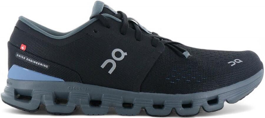 ON Running Cloud X 4 Heren Sneakers Schoenen Black-Chambray 3ME30041446