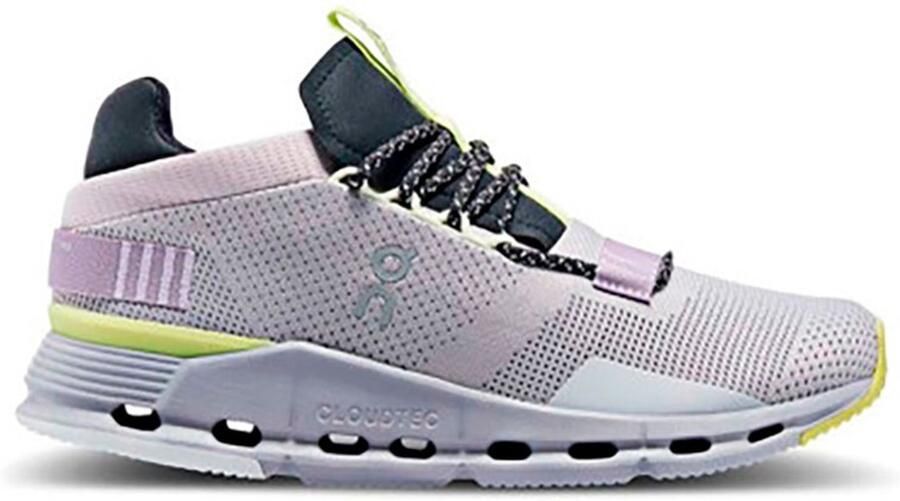ON Running Cloudnova Hardloopschoenen Grijs Paars 1 2 Vrouw