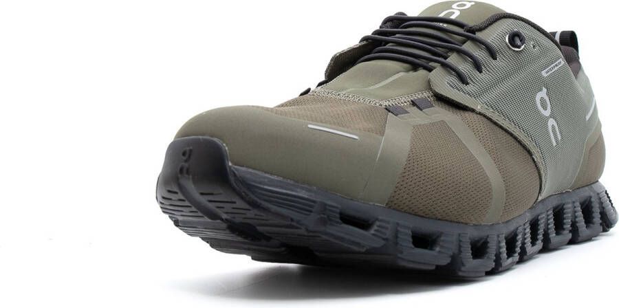 ON Running Cloud 5 WP Waterproof Heren Hardloopschoenen Running Schoenen Sportschoenen Olive-Black