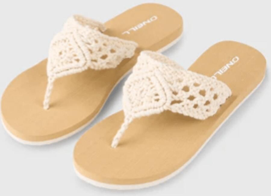 O'Neill Women's Ditsy Crochet Sandals Sandalen beige wit