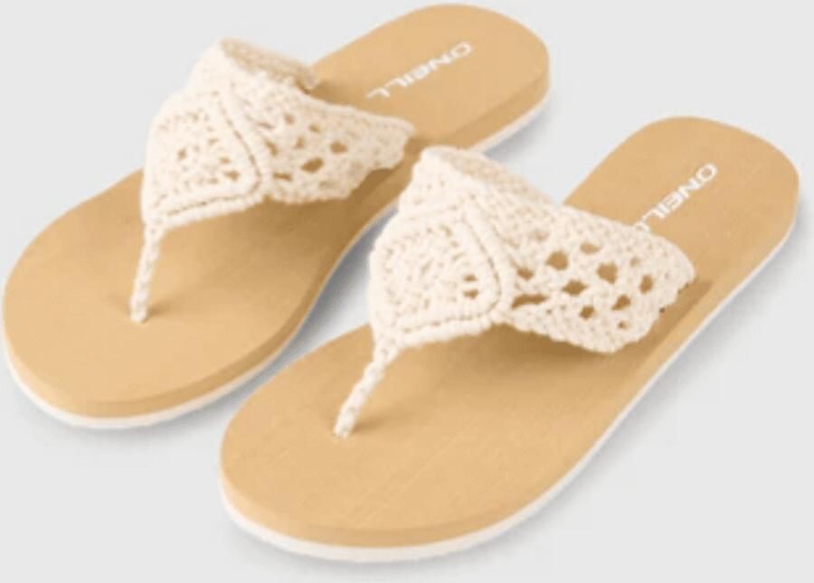 O'Neill Women's Ditsy Crochet Sandals Sandalen beige wit