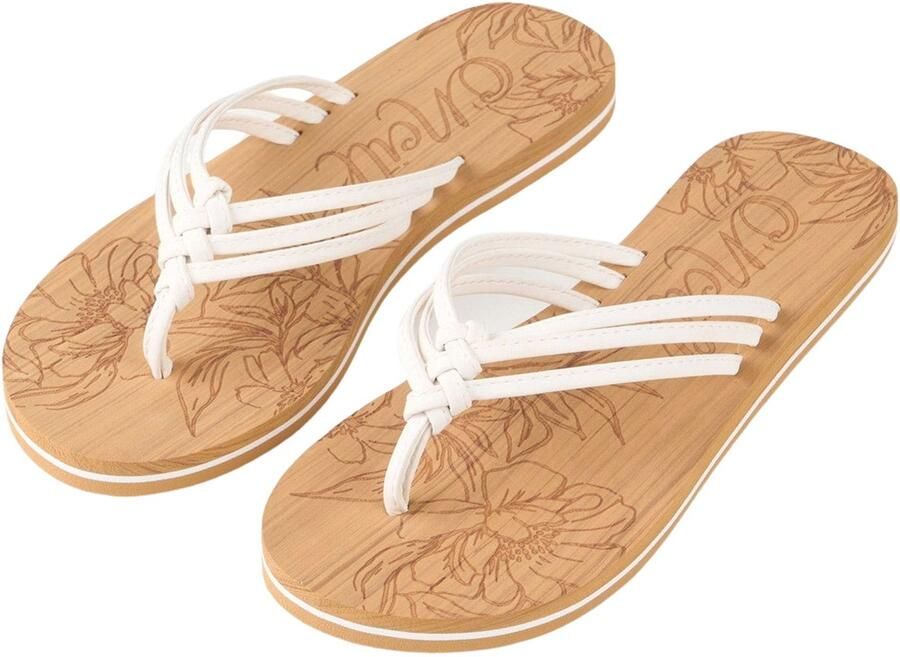O'Neill teenslipper model Ditsy Sandals Bruin Wit Dames