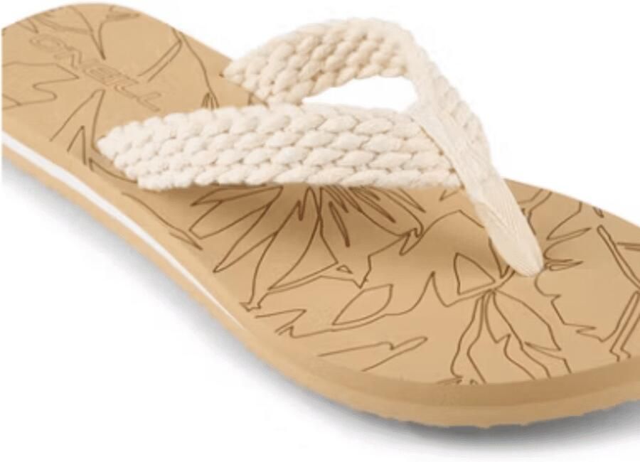 O'Neill Women's Floral Sandals Sandalen beige wit