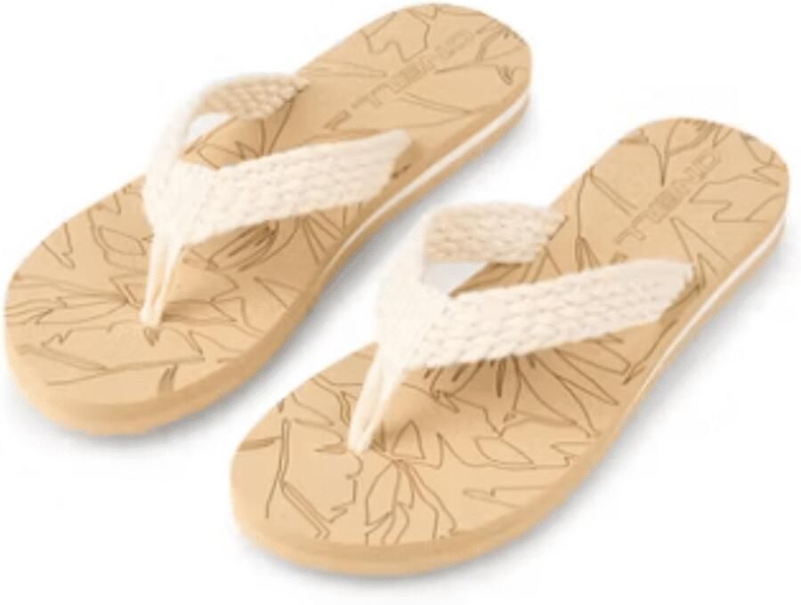 O'Neill Women's Floral Sandals Sandalen beige wit