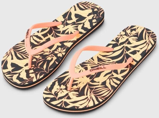 O'Neill Oneill slipper Dames model profile graphic sandal Brazillian Sun Oranje Zwart