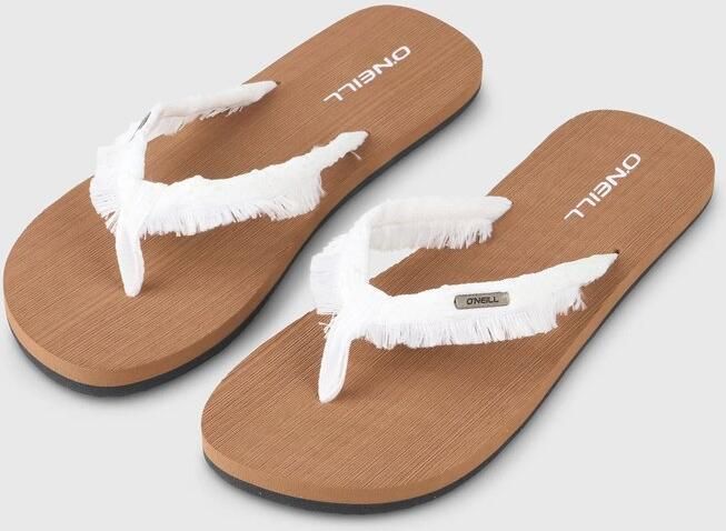 O'Neill teenslipper ditsy jacquard Dames Bruin Wit