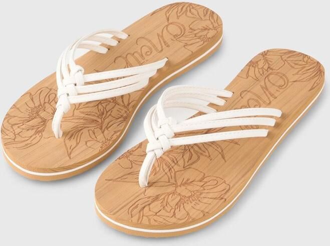 O'Neill teenslipper model Ditsy Sandals Bruin Wit Dames