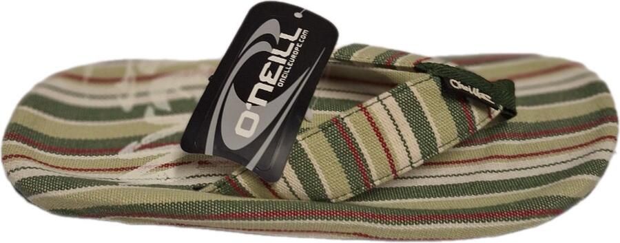 O'Neill -ZEN-STRIPED GREEN SLIPPER-CANVAS-S9ZE