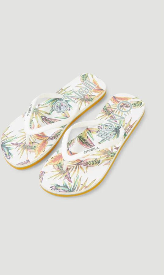 O'Neill Profile Graphic Sandals teenslippers met bloemenprint wit - Foto 2