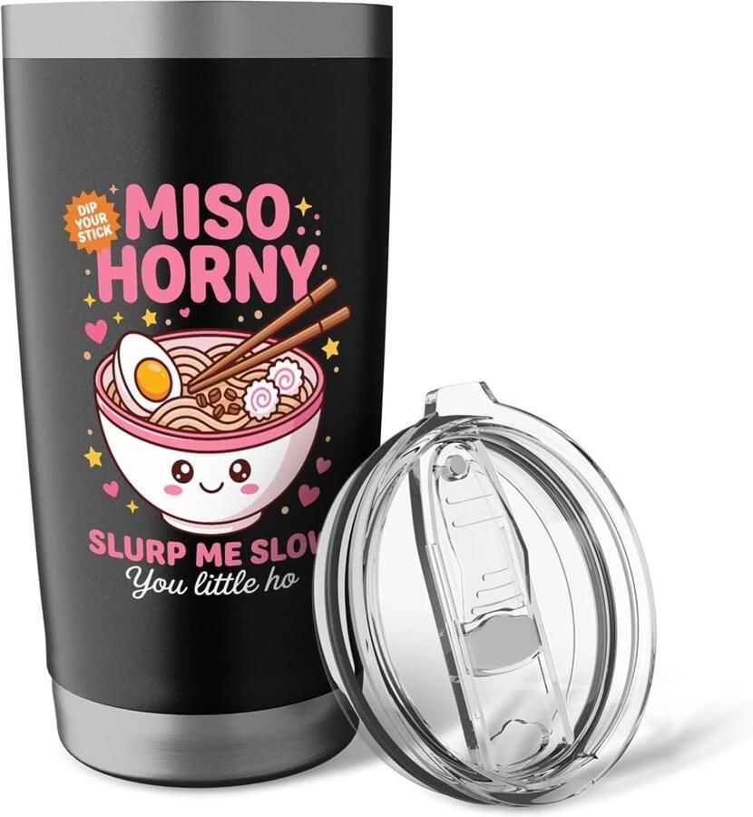 Ongepaste miso-beker dubbelwandig roestvrijstaal