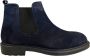 Online Express Chelsea Boots- Enkellaars- Heren schoenen- Mannen laarzen 540- Suède leer- Blauw - Thumbnail 1