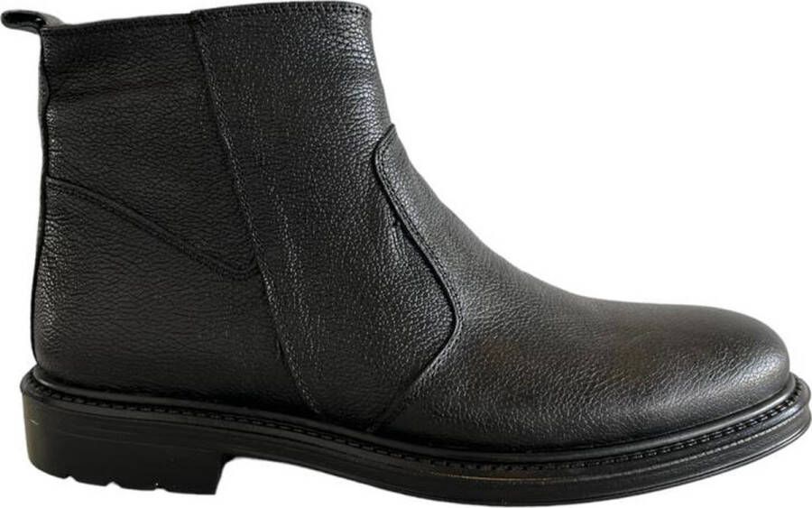 Online Express Schoenen Chelsea Boots Klassieke heren laarzen met rits 1007 Smalle schacht(NIET geschikt voor hoge wreef voeten)- LEATHER Zwart - Foto 1