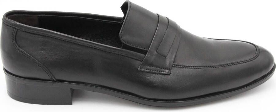 Online Express Heren instapper Trendy mannen loafers Hoogste kwaliteit schoenen 1172 Echt leer Zwart