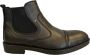 Online Express Herenschoenen- Chelsea Boots- Halfhoge leren Schoenen- Enkellaarzen 1001- Leather- Zwart - Thumbnail 1